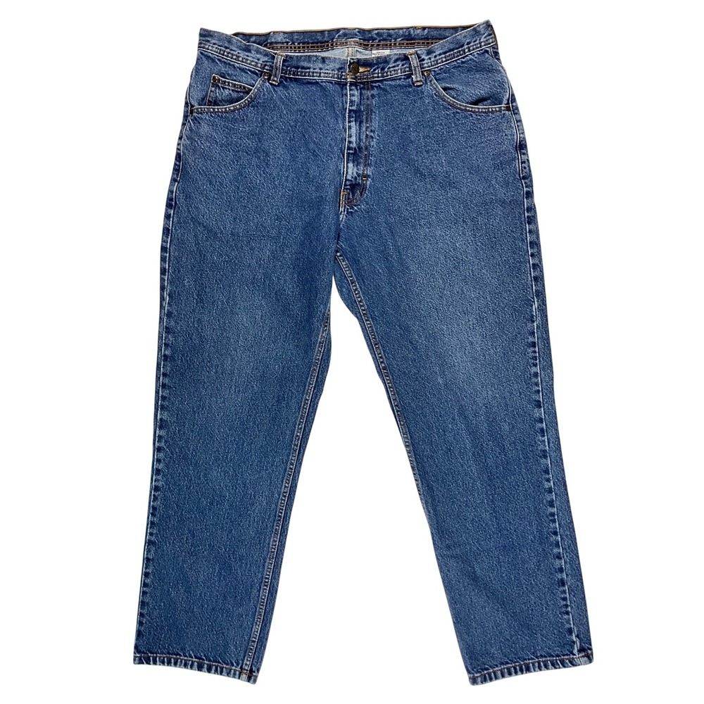 Key Blue‎ Denim Straight Leg Jeans Cotton Mens 40x32